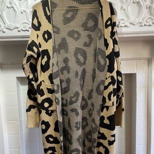 Long Leopard Cardigan